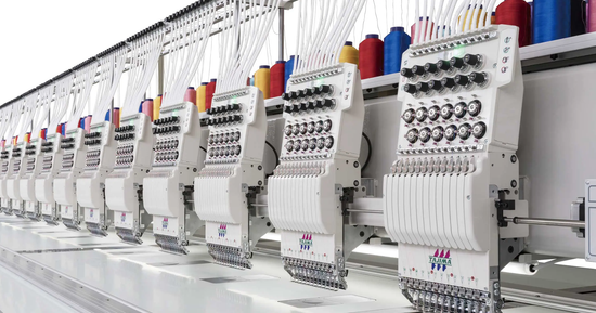 Boosting Production Power: Our New 8-Head Embroidery Machine.