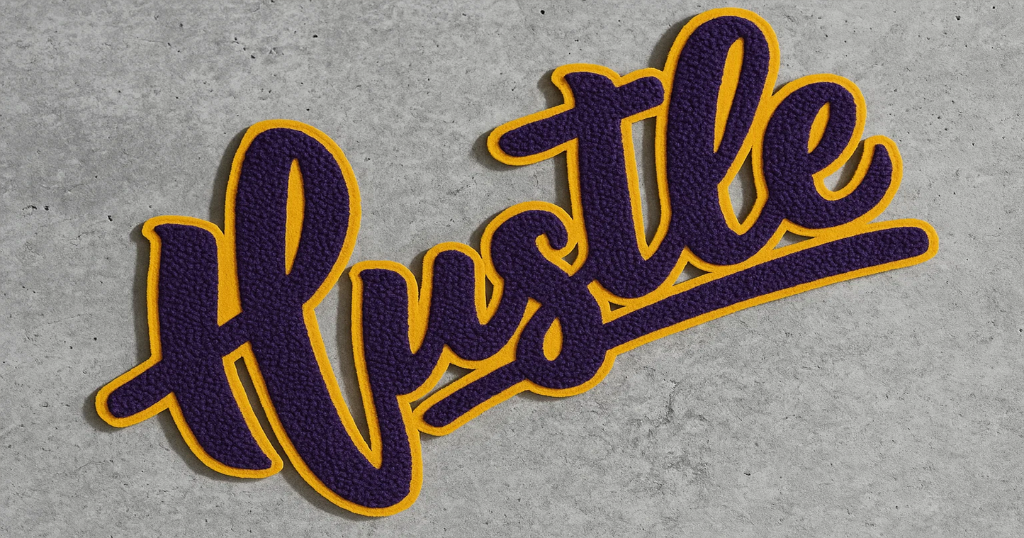 Chenille Embroidery:  Plush Texture,  Premium Style