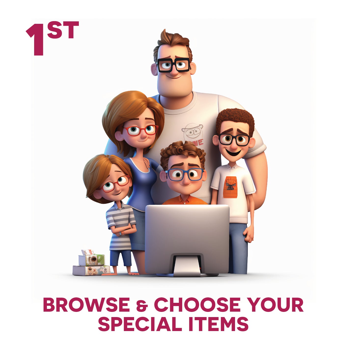 The first step in the Print Press simple ordering process: browse and choose your special clothing items for professional embroidery within our dedicated print lab.