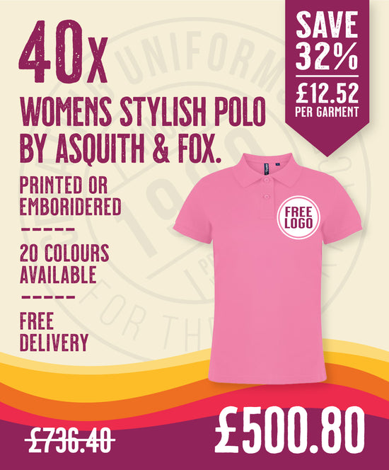 40 x Women's Stylish Polos by Asquith & Fox