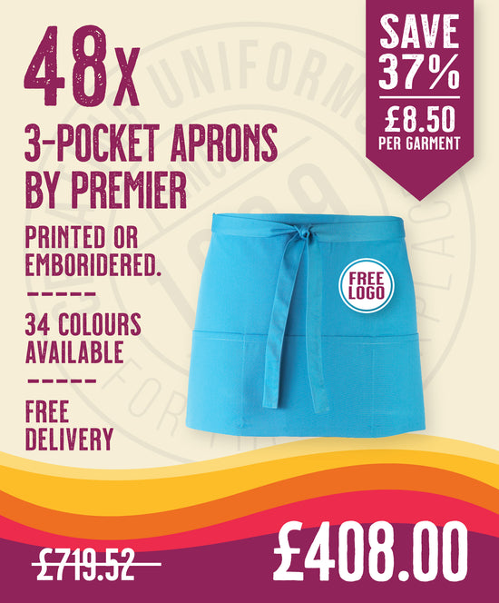 48 x 3-Pocket Apron by Premier