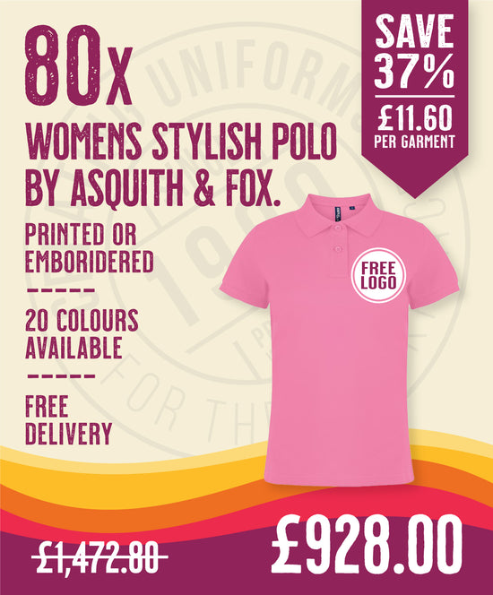 80 x Women's Stylish Polos by Asquith & Fox