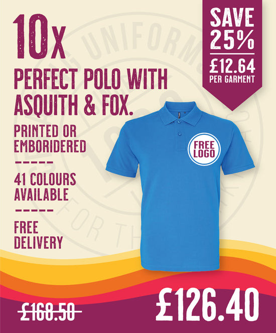 10 x Perfect Polos by Asquith & Fox