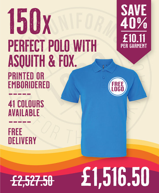 150 x Perfect Polos by Asquith & Fox