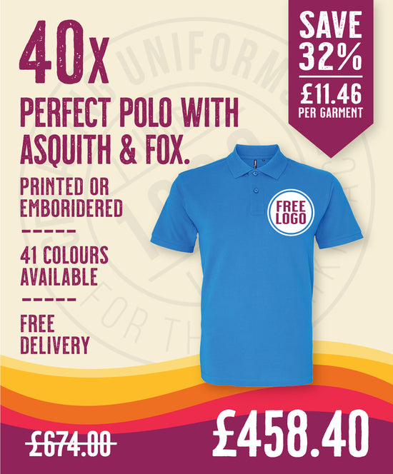 40 x Perfect Polos by Asquith & Fox