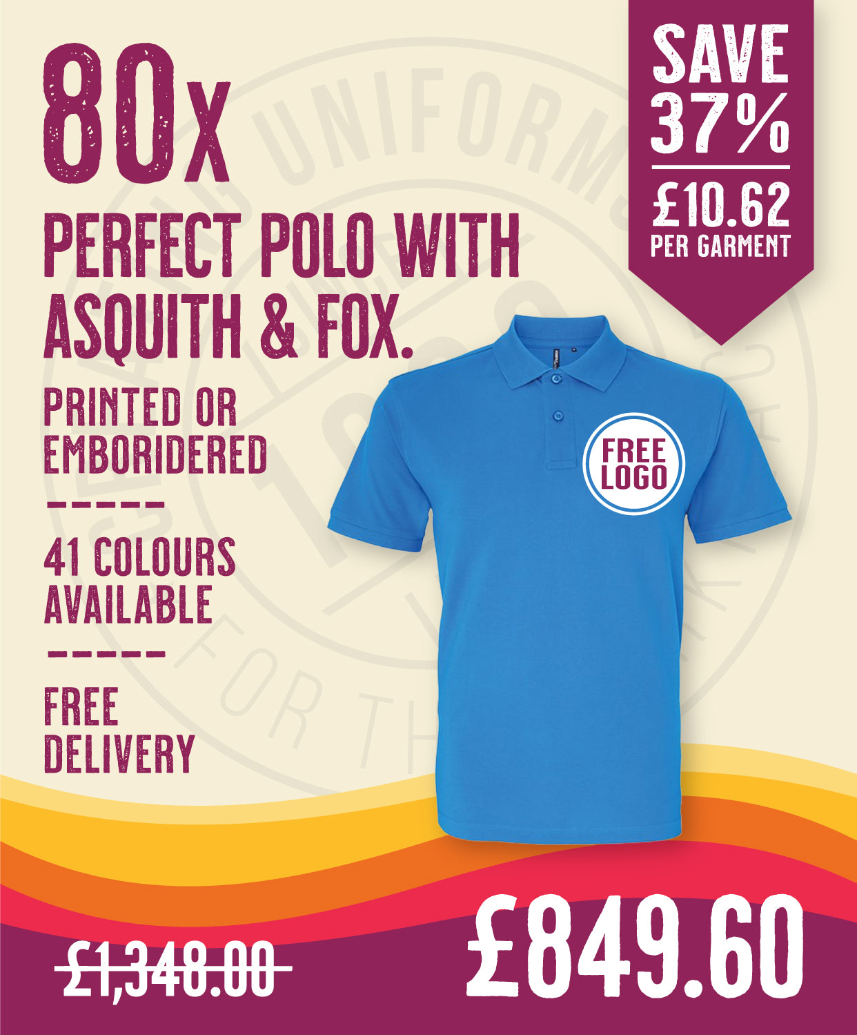 80 x Perfect Polos by Asquith & Fox