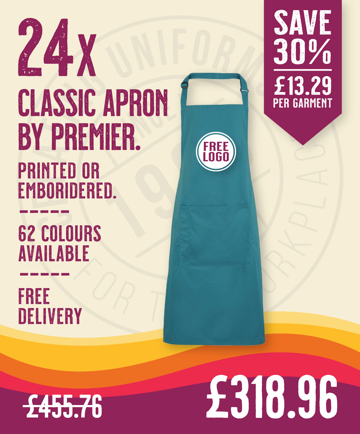 24 x Classic Aprons by Premier