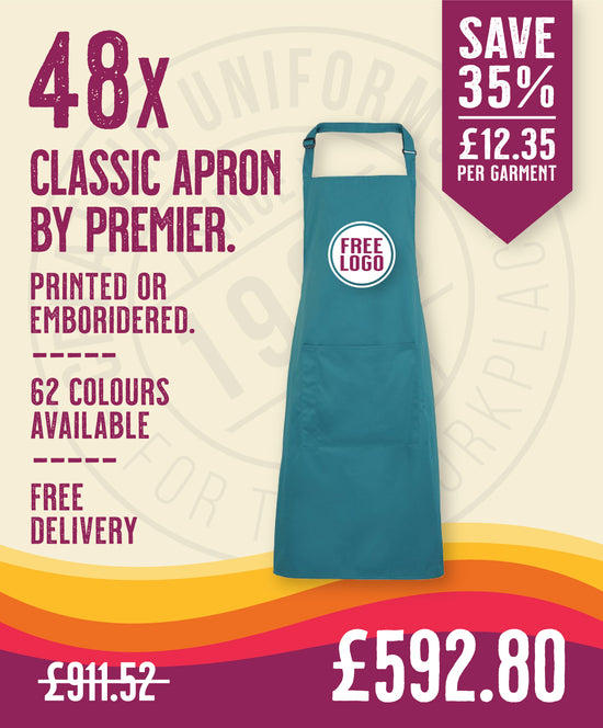 48 x Classic Aprons by Premier