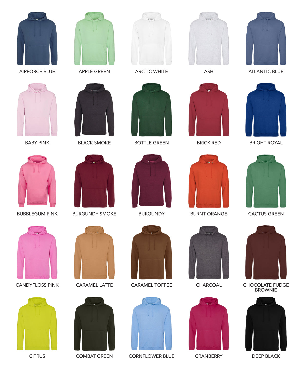 College Hoodie - Adult Size - 25-50 Pieces