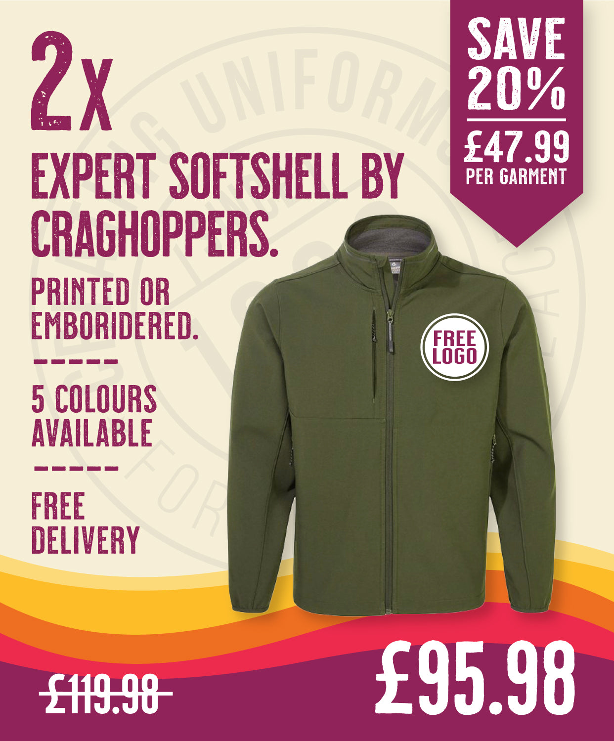 2 x Expert Softshell's by Craghoppers