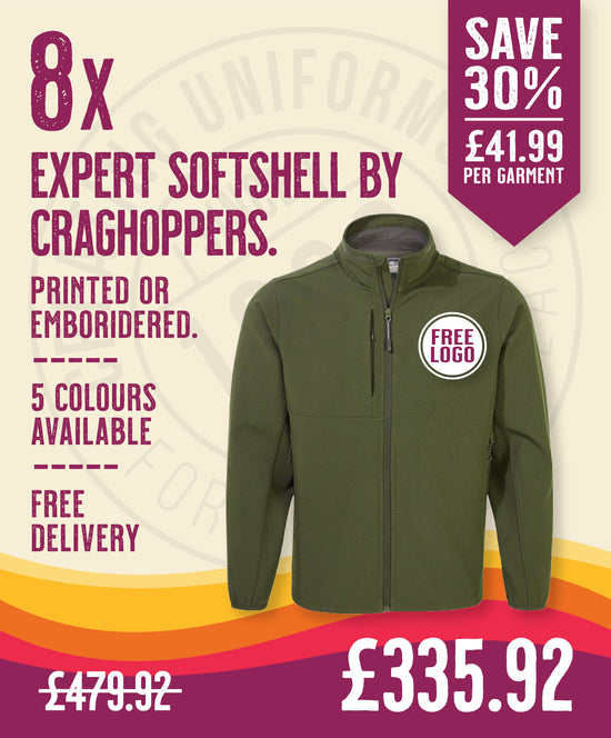 8 x Expert Softshell's by Craghoppers