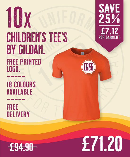 10 x Children's Tee's by Gildan