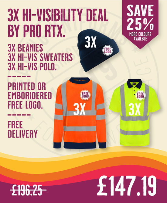 3x Hi-Vis Sweater Deal By Pro RTX