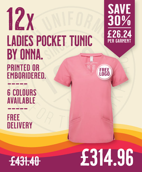 12x Womens Pocket Tunics by Onna