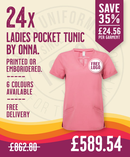 24x Womens Pocket Tunics by Onna