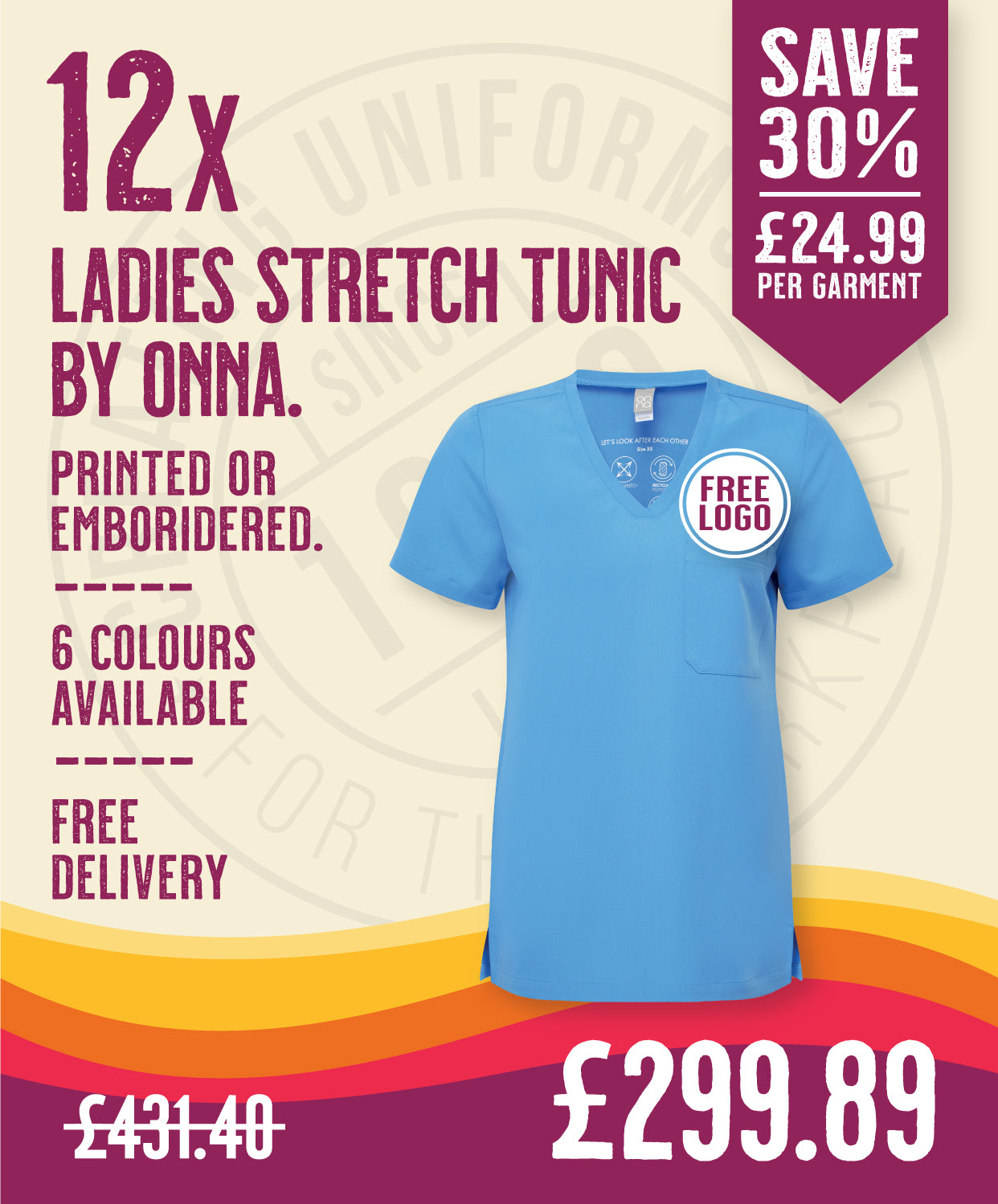 12x Womens Tunics by Onna