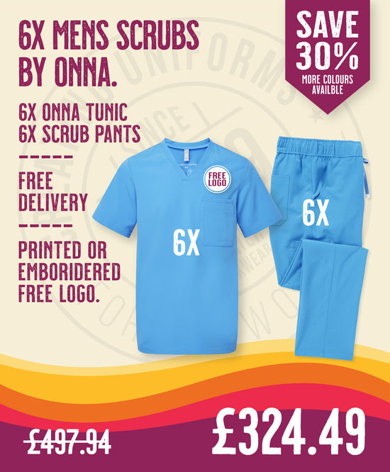 6x Mens Scrubs Deal by Onna