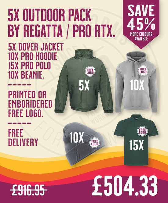 5x Outdoor Pack by Regatta / Pro RTX