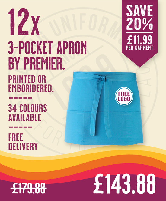 12 x 3-Pocket Apron by Premier