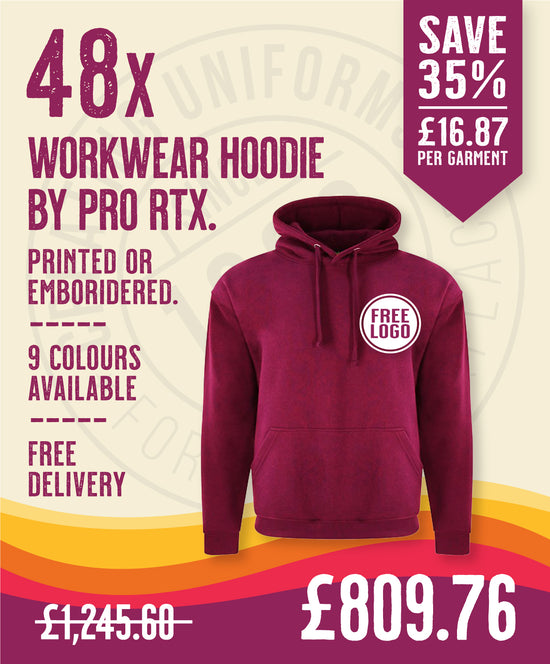 48 x Workwear Hoodies by Pro RTX