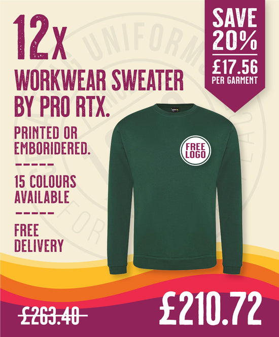 12 x Workwear Sweaters by Pro RTX