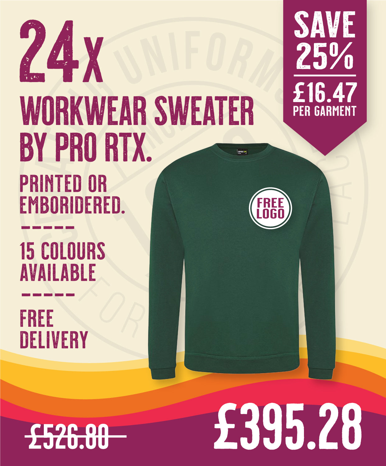 24 x Workwear Sweaters by Pro RTX