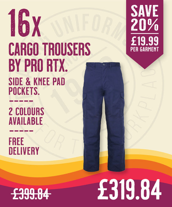 16 x Cargo Trousers by Pro RTX