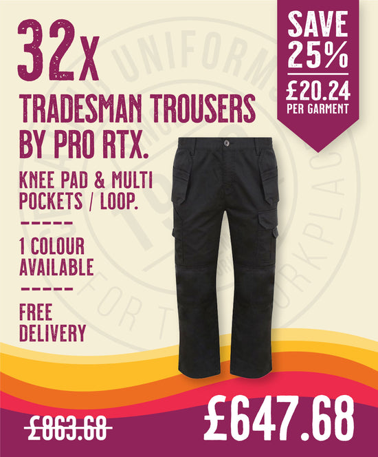 32 x Tradesman Trousers by Pro RTX