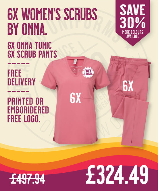 6x Women's Scrubs Deal by Onna