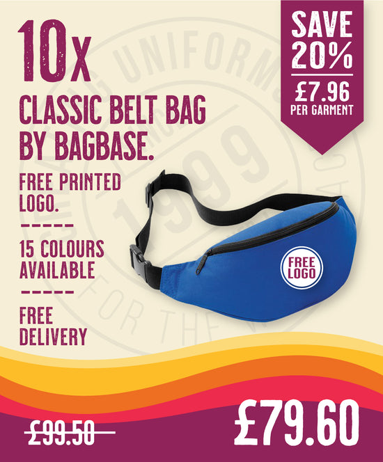 10 x Classic Belt Bag by Bagbase