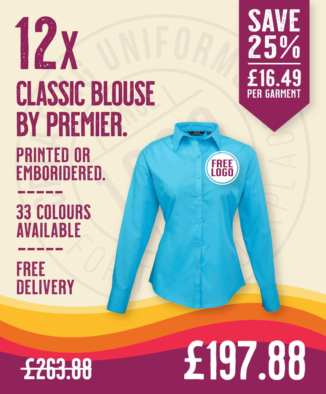 12 x Classic Blouse By Premier