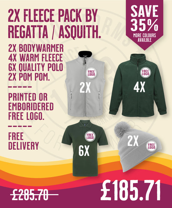 2x Fleece Pack by Regatta / Asquith & Fox