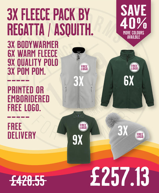 3x Fleece Pack by Regatta / Asquith & Fox