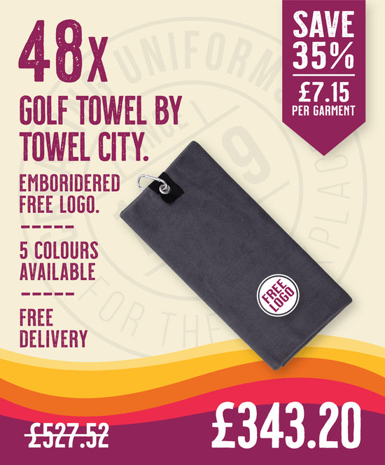 48 x Golf Towels by Towel City