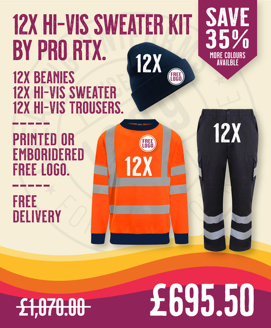 12x Hi-Vis Sweater Kit By Pro RTX