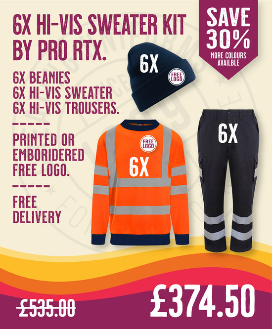 6x Hi-Vis Sweater Kit By Pro RTX