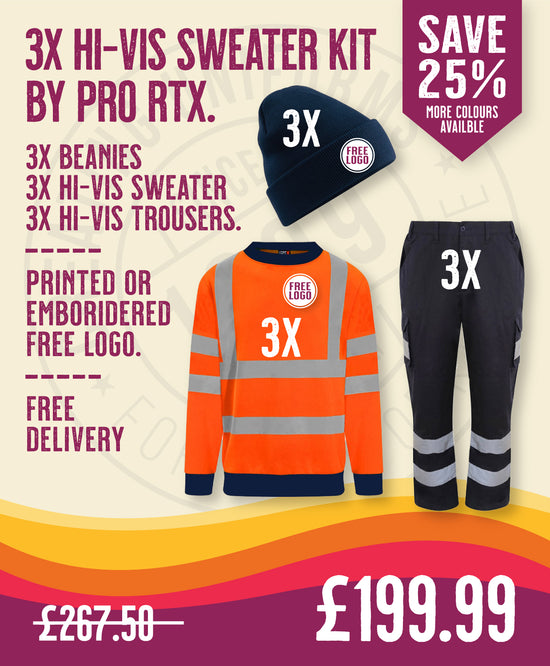 3x Hi-Vis Sweater Kit By Pro RTX