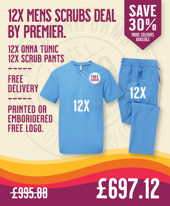 12x Mens Scrubs Deal by Premier