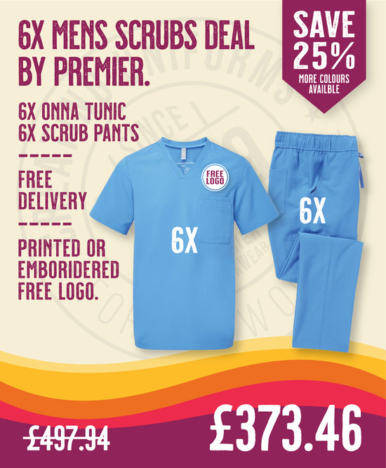 6x Mens Scrubs Deal by Premier