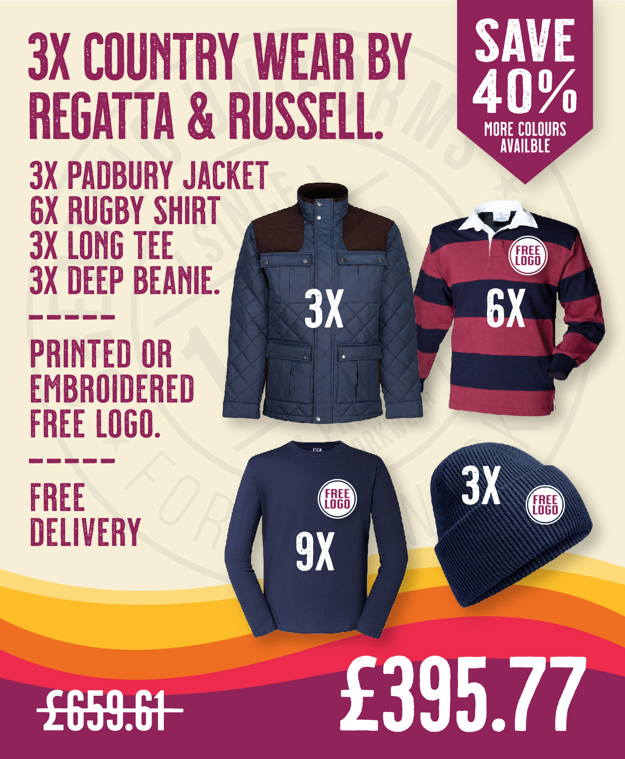 3x Country Wear by Regatta & Russell