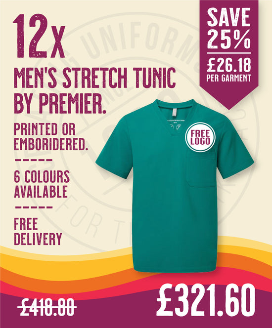 12x Mens Tunics by Premier