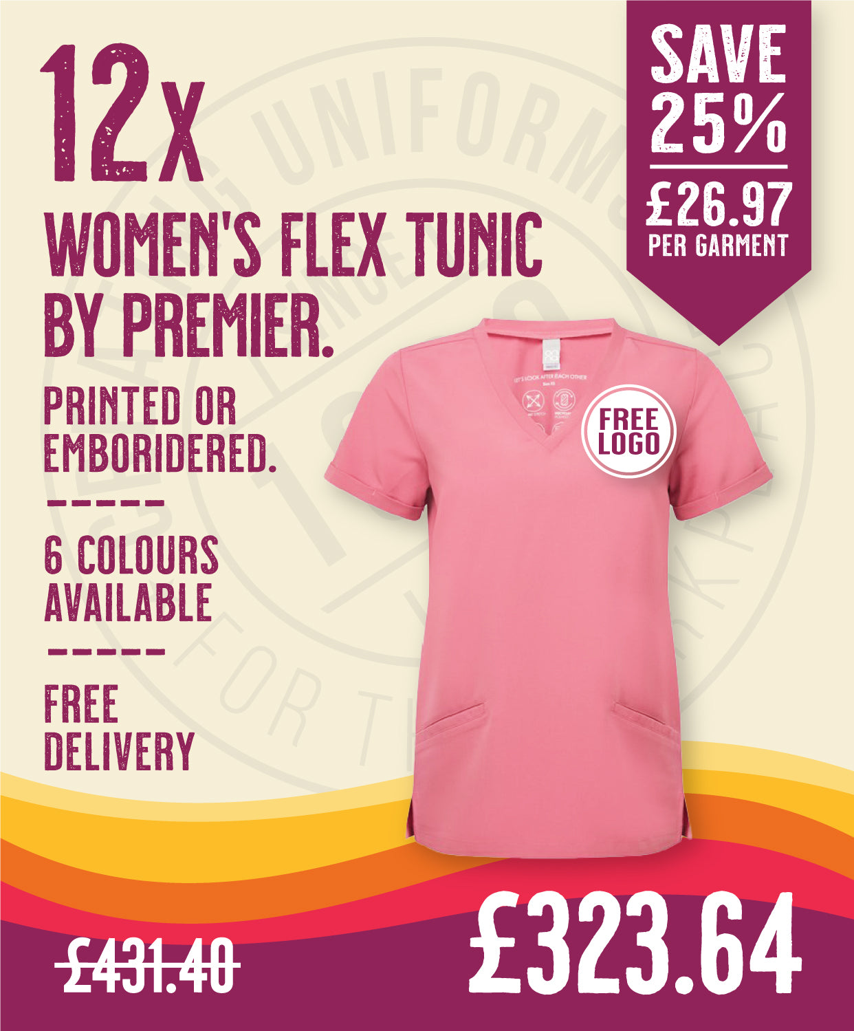 12x Womens Flex Tunics by Premier