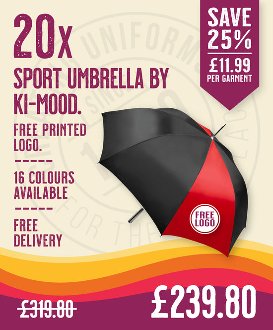 20 x Sports Umbrellas by Ki-Mood