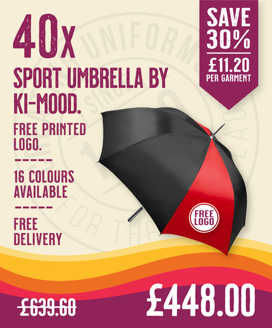 40 x Sports Umbrellas by Ki-Mood