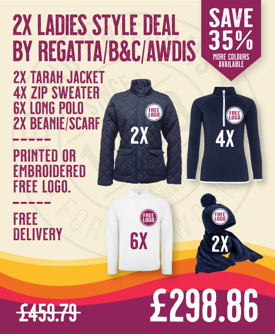 2x Ladies Style Deal by Regatta / B&C / AWDis