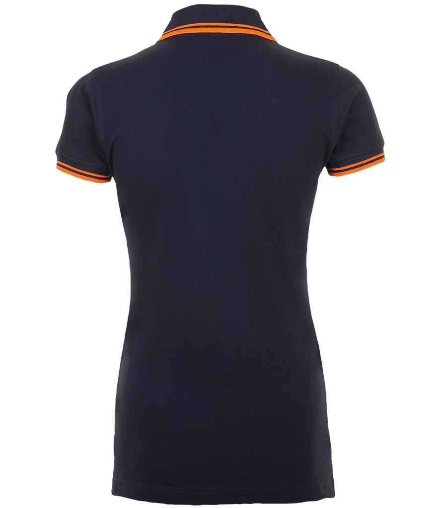 10578 French Navy/Neon Orange Back