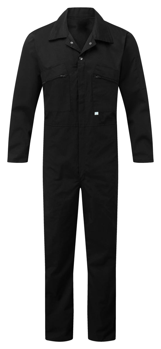 Fort Zip Front Coverall - BLACK