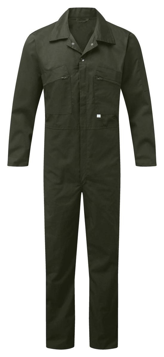 Fort Zip Front Coverall - OLIVE