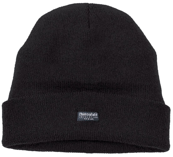 Thinsulate Knitted Watch Hat - BLACK