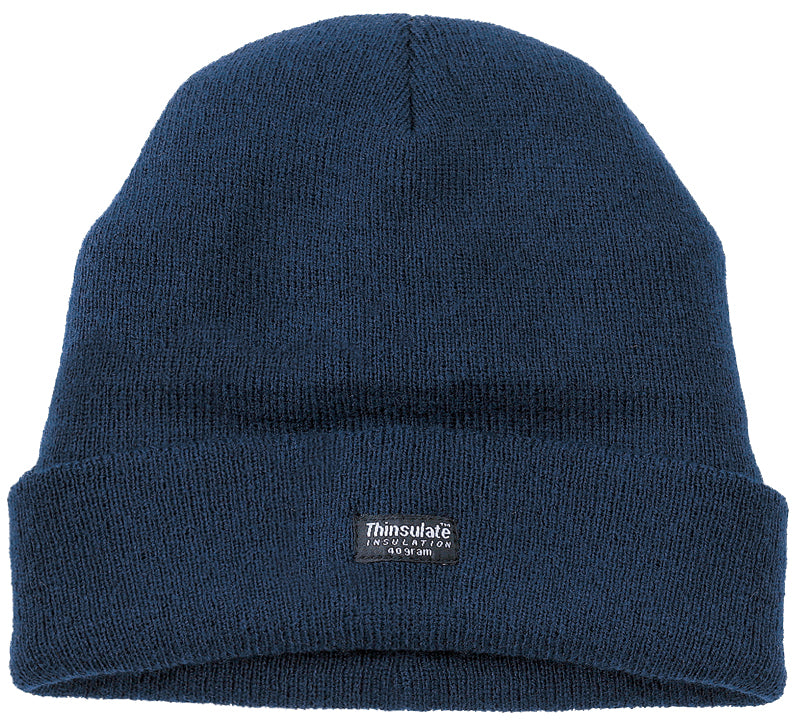 Thinsulate Knitted Watch Hat - NAVY BLUE